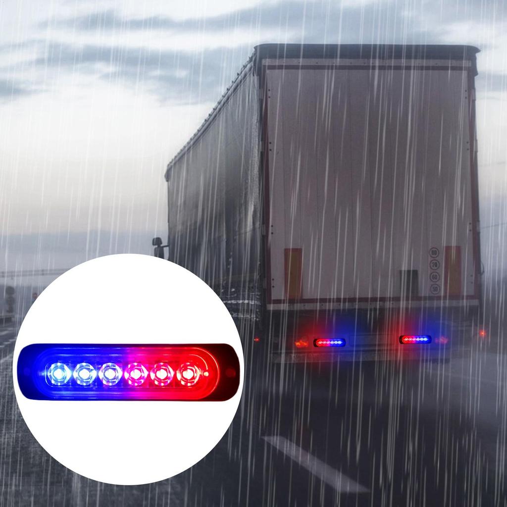 Strobe Lights For Car 6-LED Truck Strobe Lights Automotive Auxiliary Parts For Ambulance Fleet Road Boat Motorcycle Highway