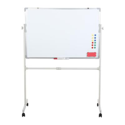 White Board Stand Rolling Whiteboard with Wheels Mobile Whiteboard Stand Portable Magnetic Dry Erase On 5 Markers 12 Nails & 1 Eraser