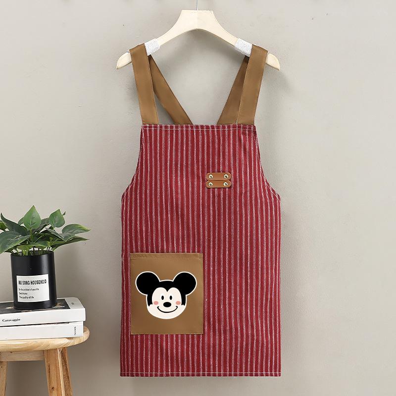 

Бытовой фартук, Устойчивый к пятнам, Бытовой кухонный набор для приготовления пищи, Короткий фартук One Size красный