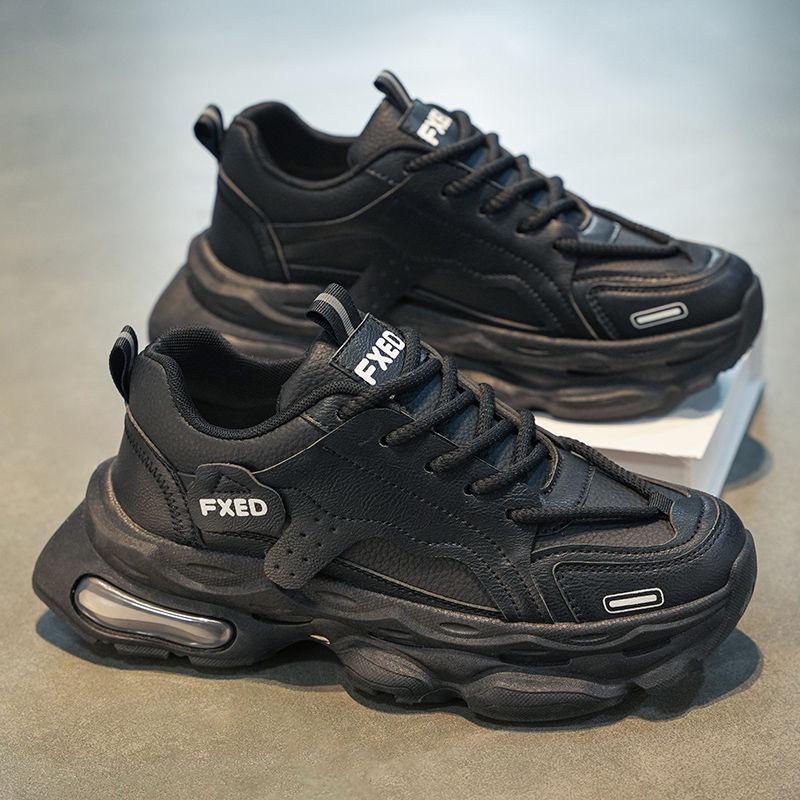 

Мужские модные дышащие белые кроссовки на толстой подошве - Универсальная повседневная обувь для пап на лето 44