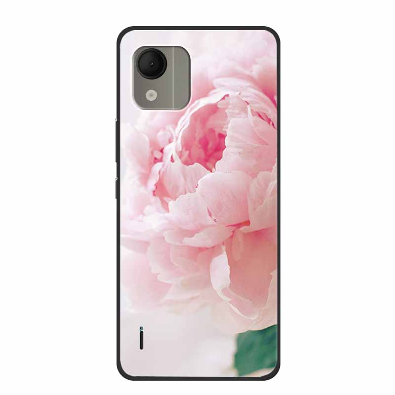 For Nokia C110 4G Case Luxury Silicone Back Cover for NokiaC110 Phone Coque C110 2023 Protector Shockproof Colorful Capas Bumper