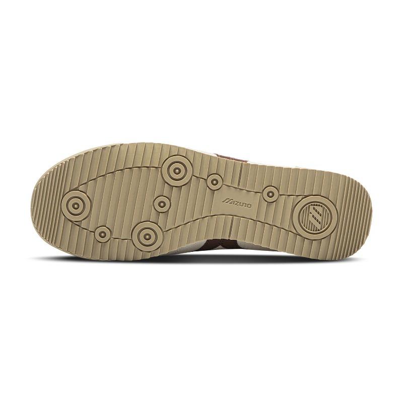 Mizuno LG 60S Slip-On Unisex Low Top Retro Color-Block Lifestyle Shoes Beige Grey D1GH240215