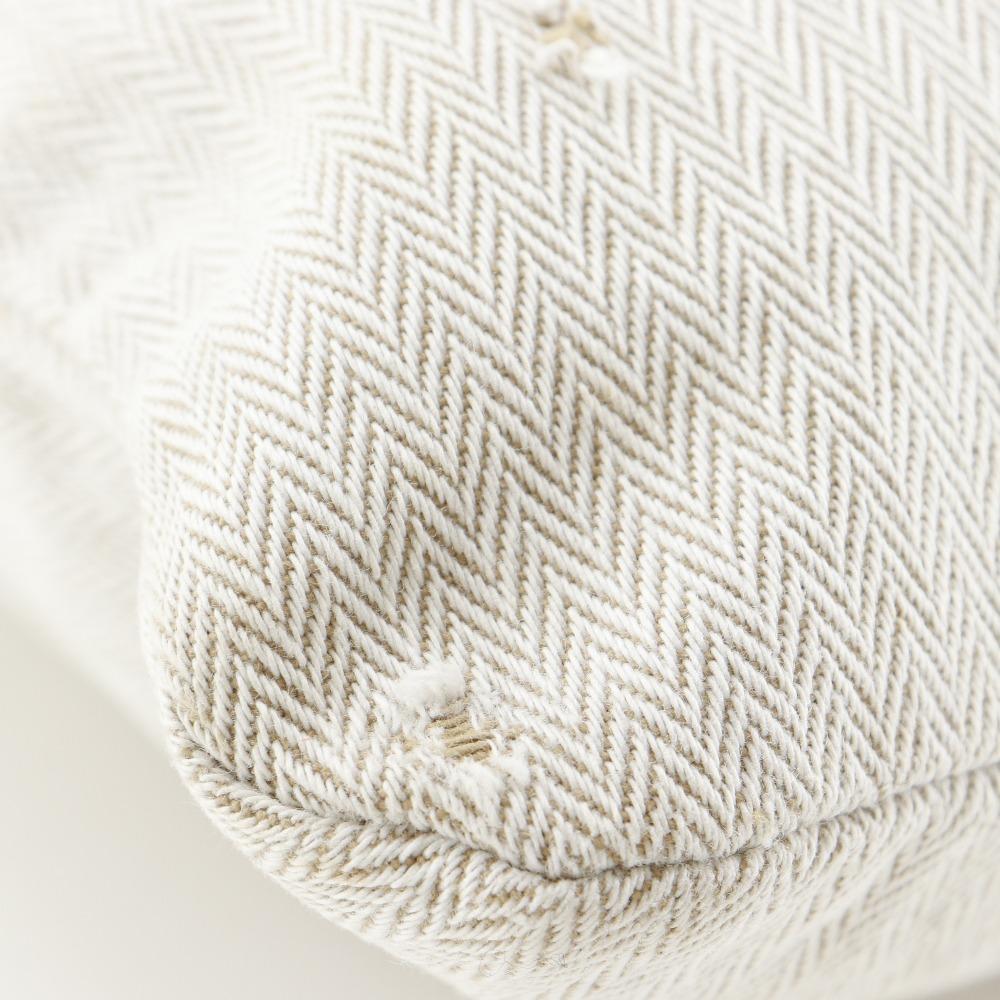 HERMES Alain GM Shoulder Bag beige/Orange Towal chevron unisex Used
