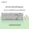 L98 Silent Wired Keyboard & Mouse Set - Stylish RGB Design for Girls, Office, and Gaming Use