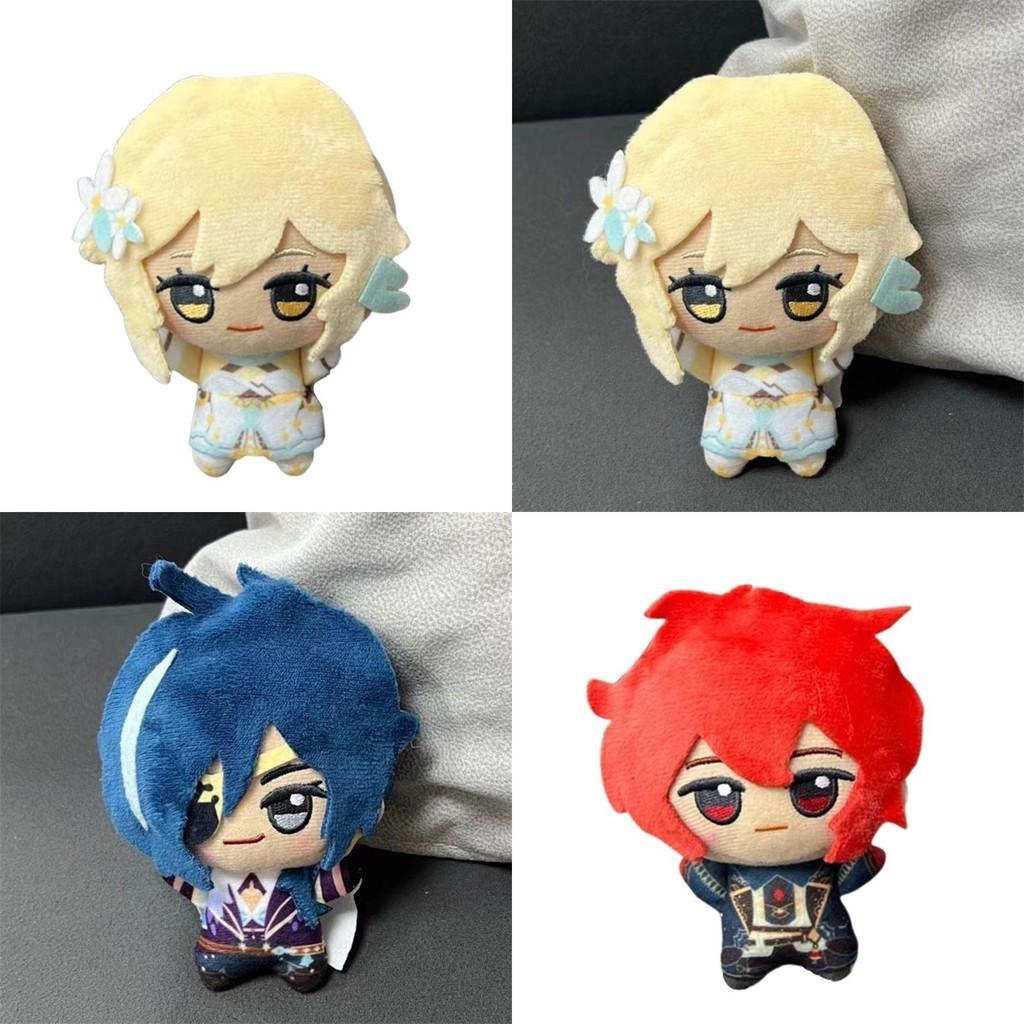 Genshin Impact Plush Doll Pendant Venti Lumine Soft Stuffed Keychain Gift