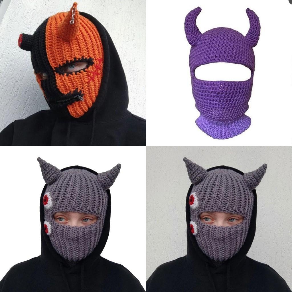 Knitted Hat For Halloween Party Funny And Quirky Costume Hat For Adults And Kids Breathable Warm And Windproof