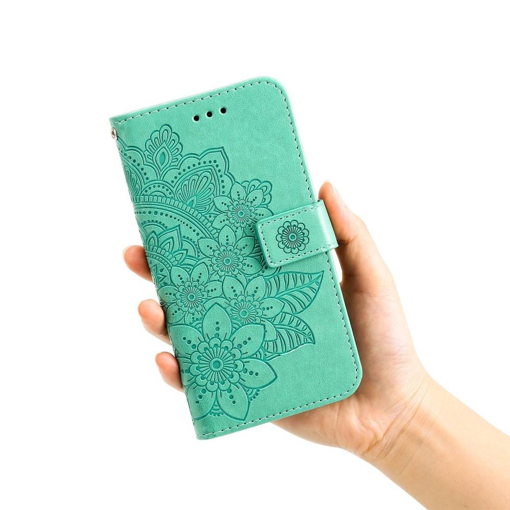Flip Case for Xiaomi Redmi Note 12 5G / POCO X5 5G, Mandala, Green