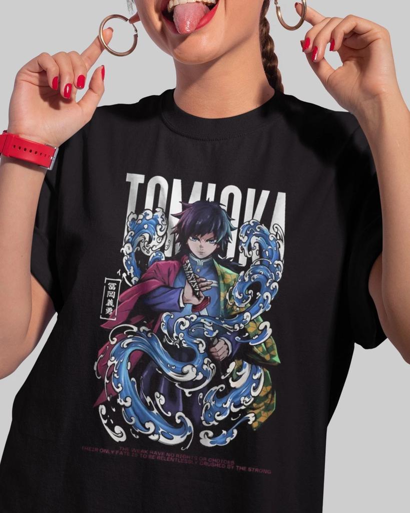 Anime Demon Slayer Kimetsu No Yaiba Black T Shirt Size S 4xl V8