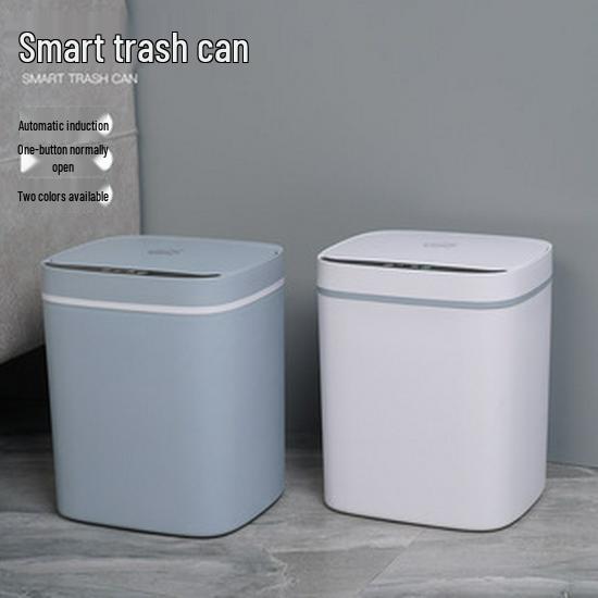 USB Rechargeable Smart Automatic Trash Can for Home - Living Room, Kitchen, Bathroom