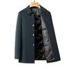 Men'S Down Jacket Autumn And Winter 90 Duck Down Warm Middle-Aged Business Lapel Thickened Down Cold Jacket