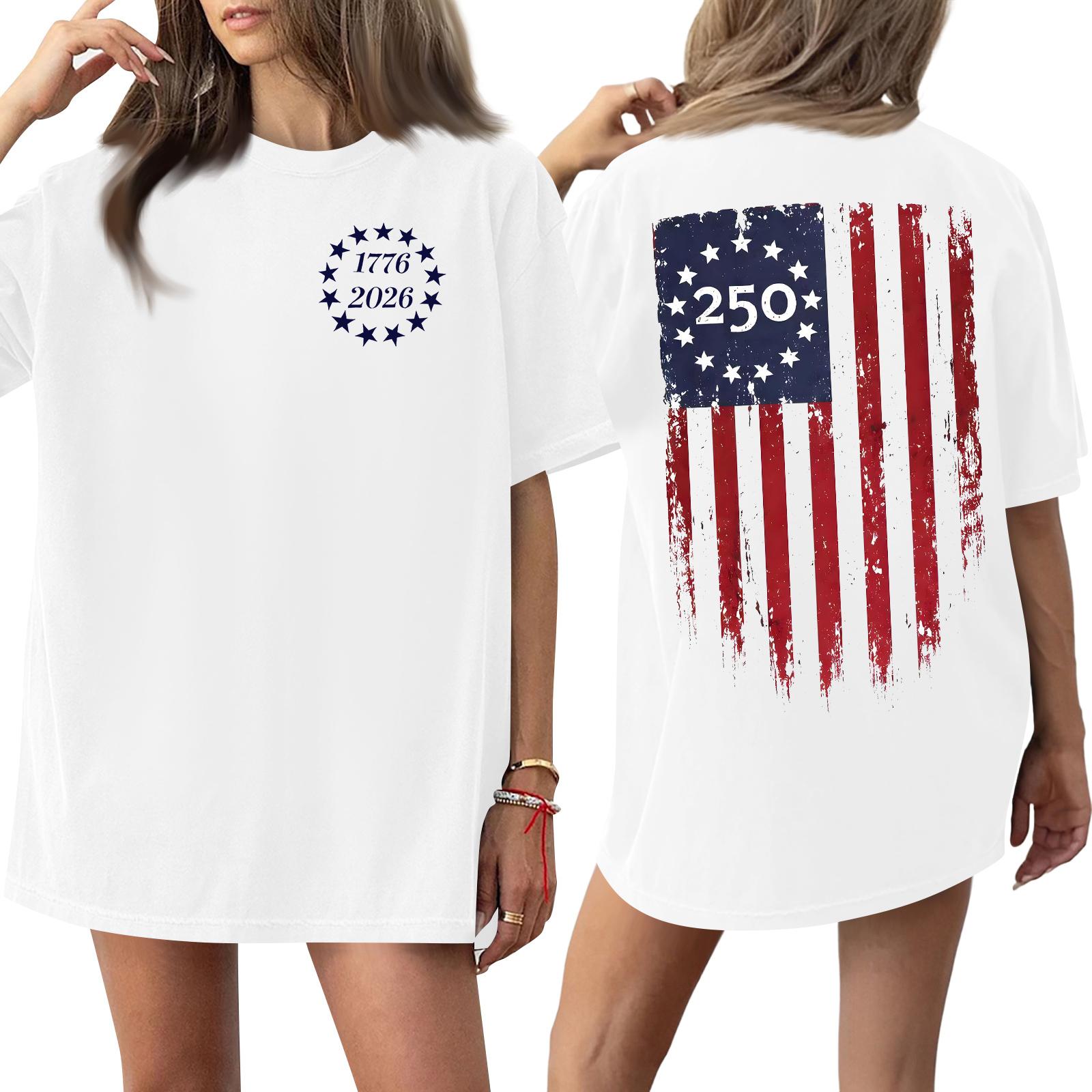 

Women s Casual Fashion Round Neck 0th Anniversary Print Short-Sleeve T-Shirt Top XL