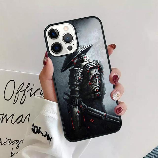 Samurai Krieger Schale Hülle Für iPhone 17 Air 15 16 14 13 12 Pro Max 11 Pro Max Plus Handyhülle Abdeckung