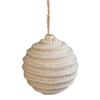 Christmas Tree Decoration Natural Fiber Twine Braided Foam Ball Holiday Hanging Ornament For Mantels Window Wall Display