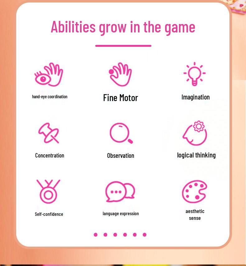 Ye Luoli Dress-Up Show: Magnetic Sticker Set for Girls Ages 3-6 - Princess Dress-Up Educational Toy