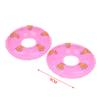 2Pcs Dollhouse Miniature Swimming Ring Cute Duck Summer Bathing Float Lifebelt Toy Living Scene Decor