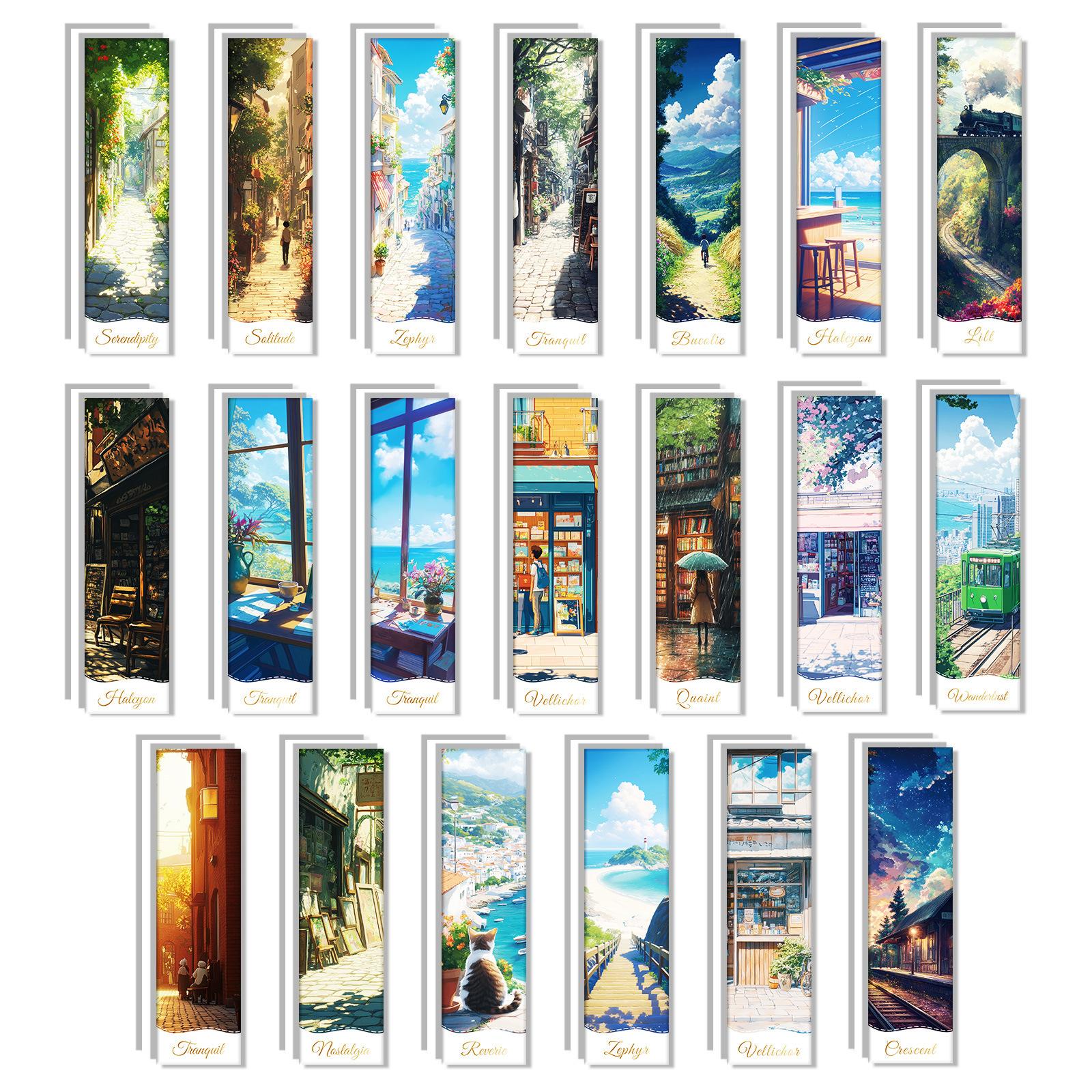 

20 Vintage Material Themed Paper Bookmark Merchandise Bookmark Gift Reading