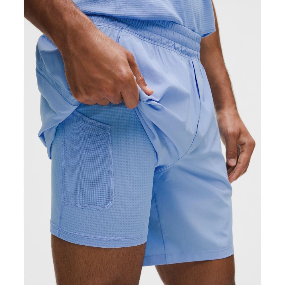 Lululemon Pace Breaker Lined Short 7  Sinatra Blue