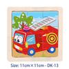 11cm/4.33in Kids Wooden Jigsaw Puzzle Games Cartoon Animal Vehicle Pattern Children Montessori Educational Toys