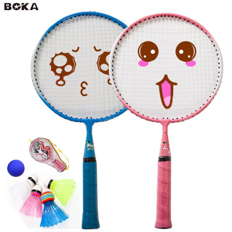 Super Light Children's Beginner Badminton Racket Set for Ages 3-12