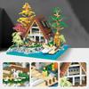 Lake Island Building Blocks Kids Gift Micro-Particle Bricks Assembly Toys Home Decoration Plastic Model Party Favor Gift