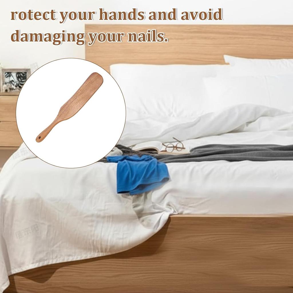 Mattress Lifter Bed Sheet Tool, Wooden Mattress Tucker Paddle Bed Making Tool, Bedsheet Tucker for Effortless Sheet Changes