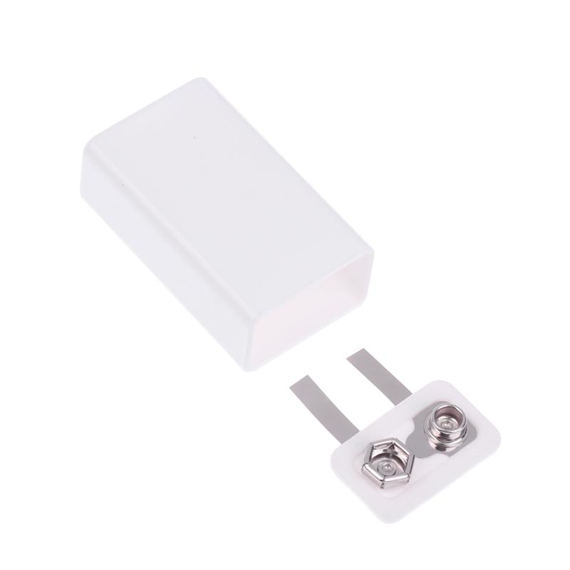 1/5/8 Stück 9V Typ-C Batteriegehäuse 6F22 Lithiumbatterie Aufbewahrungsbox Quadratischer Batteriehalter Tragbarer Batterieclip-Behälter