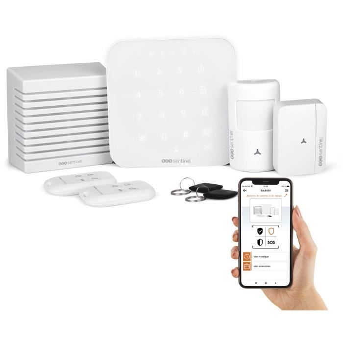 Alarme SCS SENTINEL KitAlarm Wi-Fi GSM 4G Sans Fil Intérieur Alexa Google - Image 4