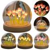 Artificial Tulip Flower Night Light LED Night Lamp Table Lamp Artificial Flower Lamp for Bedroom Decor Christmas Gifts