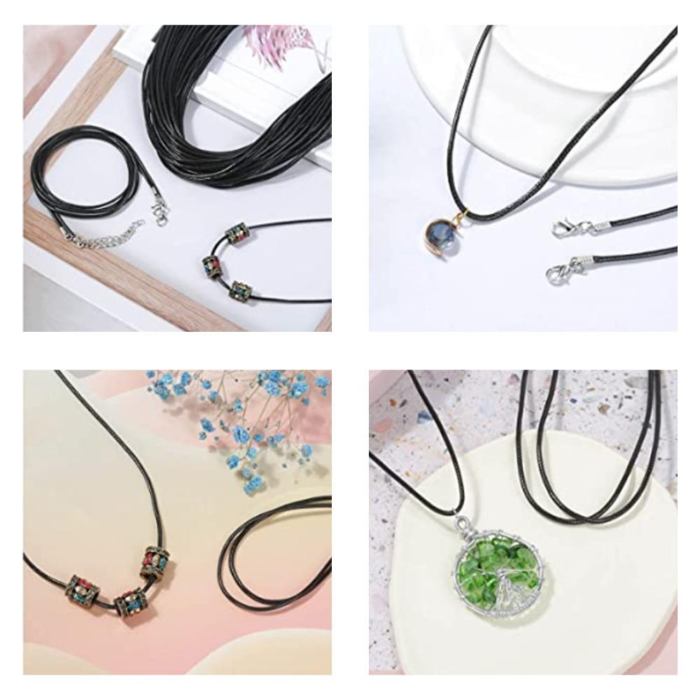 20pcs 2mm Diameter Waxed Necklace Cord Jewelry Making Cord For Pendants Bracelets серый