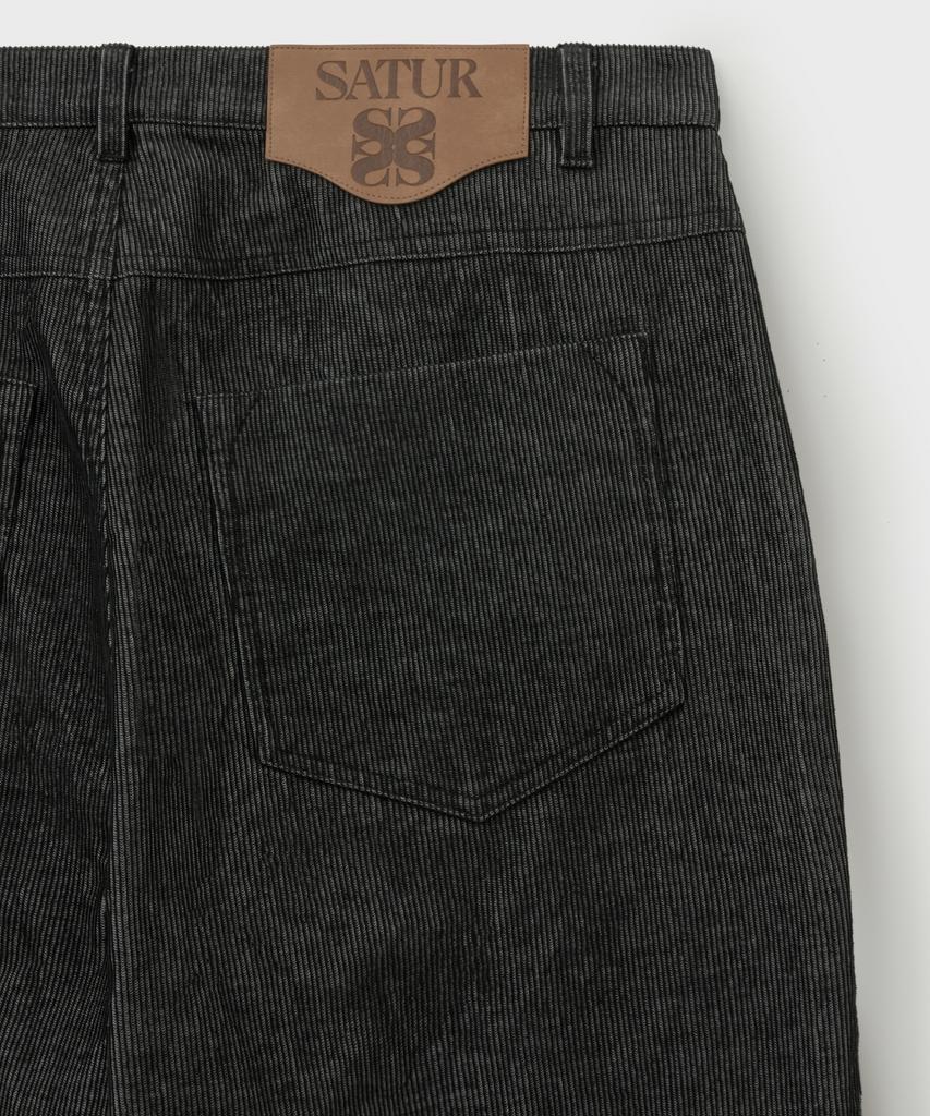 Seteo Camaro Corduroy Fade Pants Black