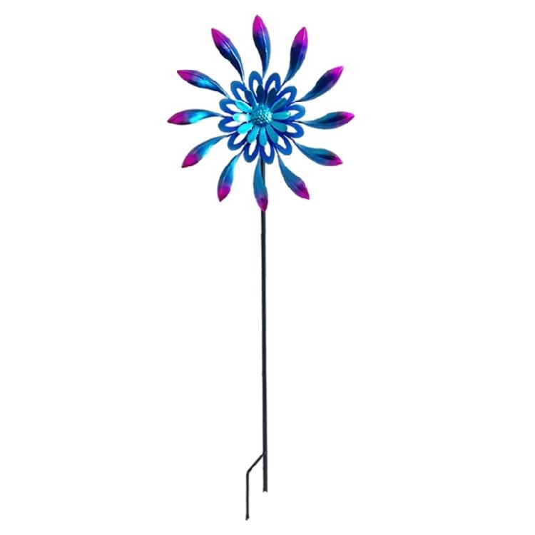Decorative Metal Wind Spinner Windmill Sculpture Suitable For Lawn Landscape Outdoor Gardens Rotating Art Yard Sculpture