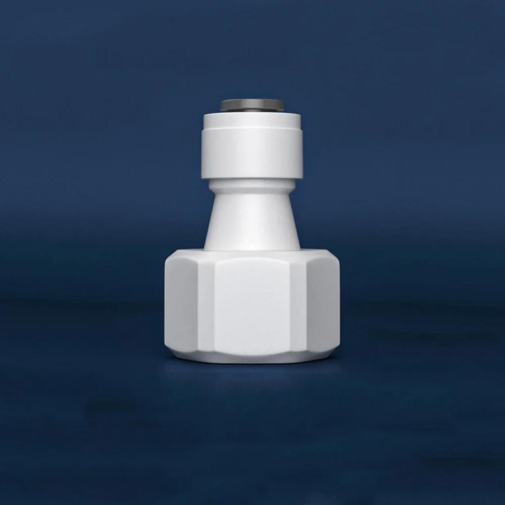 Fit 6.35mm Tube X Male Female Thread 1/2" BSP POM Quick Fitting Connector For Aquarium RO Water Filter Reverse Osmosis System