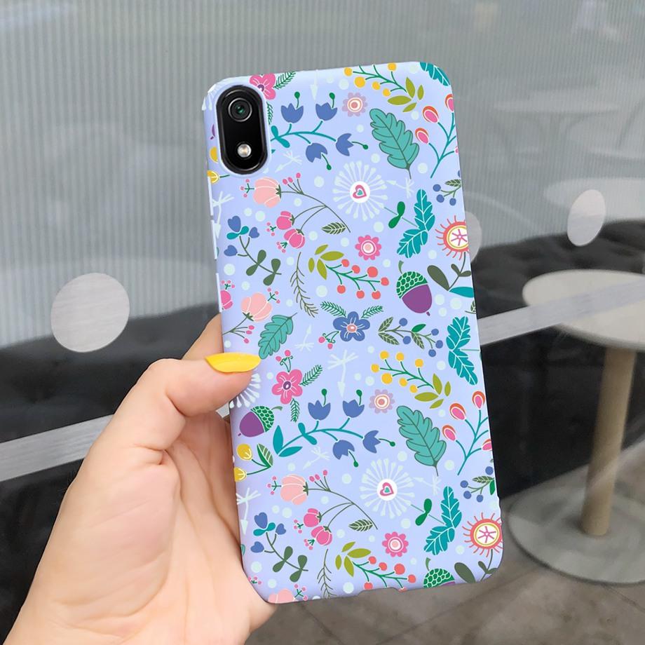 For Xiaomi Redmi Note 7 Case Redmi 7 7A  Soft Silicoen Love Heart Flowers Back Cover Phone Case On Redmi 7A Note7 Redmi7 Bumper