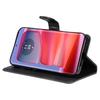 For Motorola Edge 50 Pro 5G Case Solid Color Leather Mobile Cover Wallet Stand with Strap