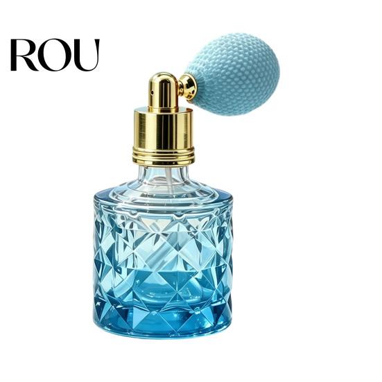 Reusable Perfume Bottle 10ML Vintage Air Bag Bottle, Portable Refillable Fragrance Empty Atomizer Glass Spray for Travel Pocket