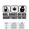 GAS, CRASS OR ASS NOBODY RIDES FOR FREE Car Stickers, Automobile Trucks Windows Bumper Car Accessories Waterproof Viny Decal