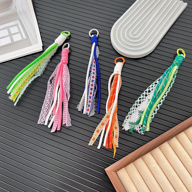 Creative Lace Tassel Keychain Ornament Diy Bag Phone Decoration Jewelry Findings Accessories Decoration Craft