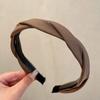 Solid Fabric Wrap Headband for Women Girls Sweet Elegant Headband Simple Hair Hoop Head Band Hair Ornament Fashion Accessories