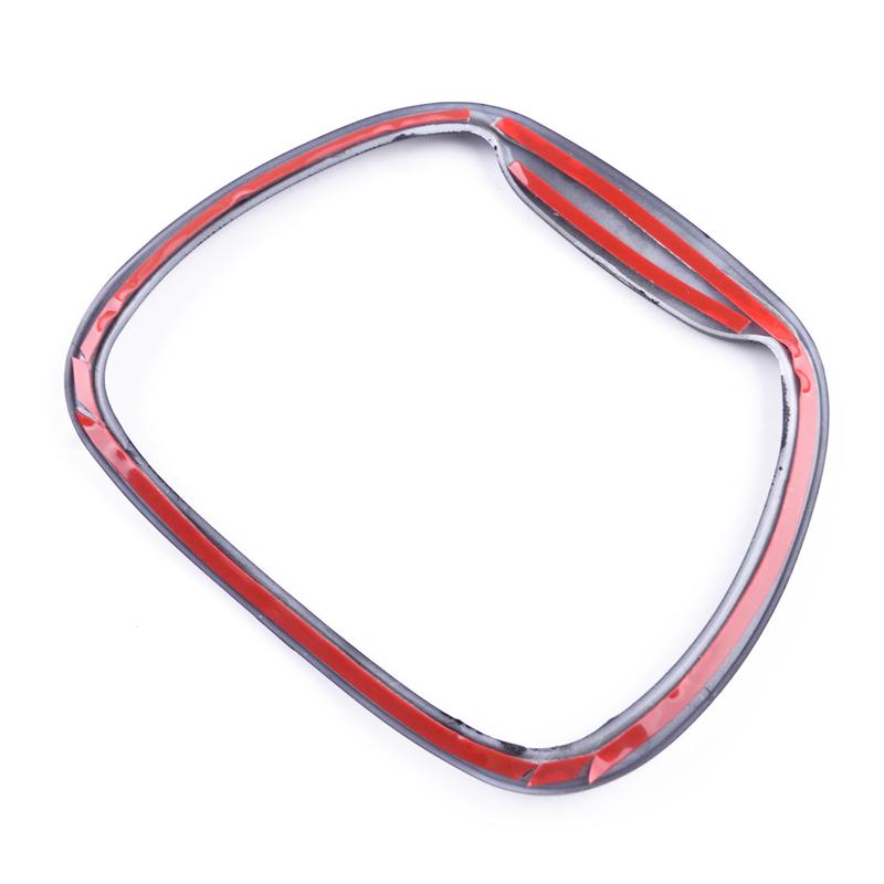 Car Black Steering Wheel Panel Moulding Trim Frame Cover Plastic Fit for Dodge Challenger Charger 2015 2016 2017 2018