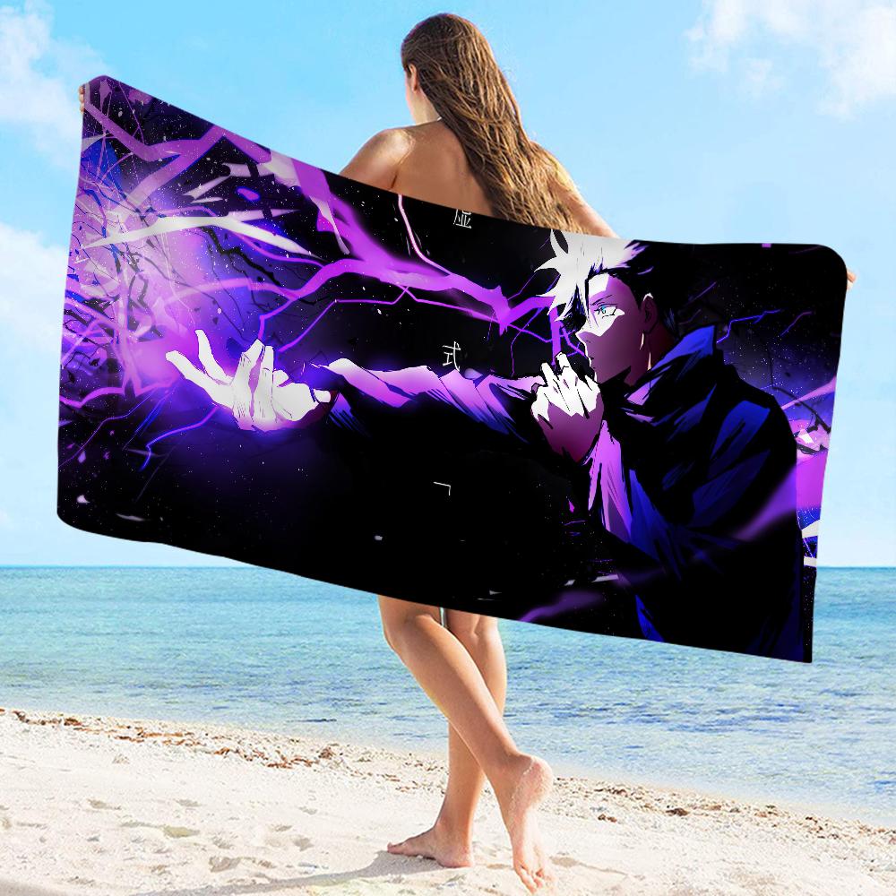 

Anime Jujutsu Kaisen Gojo Satoru Towel Microfiber Beach Towel Absorbent Quick dry Soft Yoga Swimming Resort Mountain Climbing W40*H60(CM)