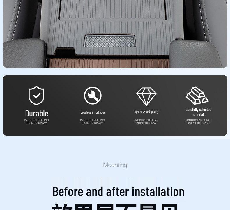 Toyota Sienna Center Console Silicone Anti-Slip Dashboard Mat