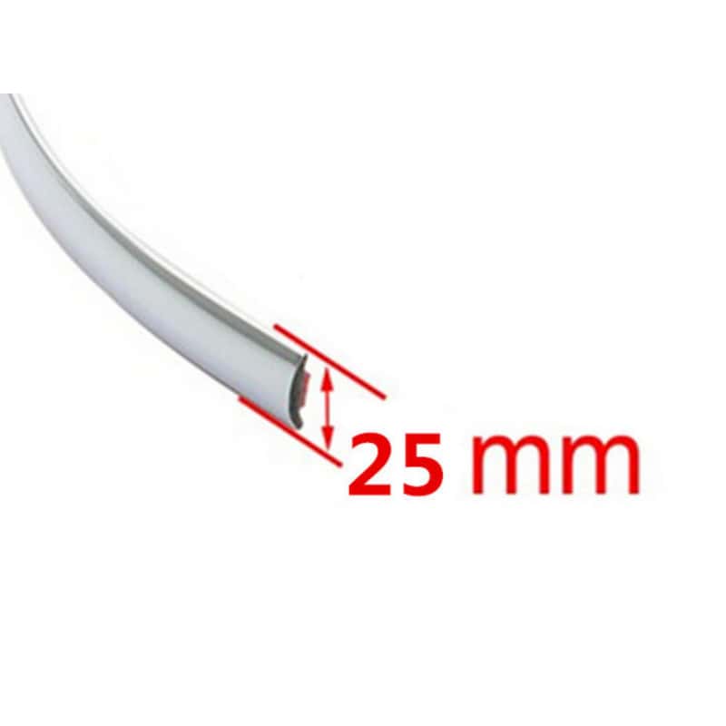 5M Exterior Car Chrome Body Strip Bumper Auto Door Protective Moulding Styling Trim