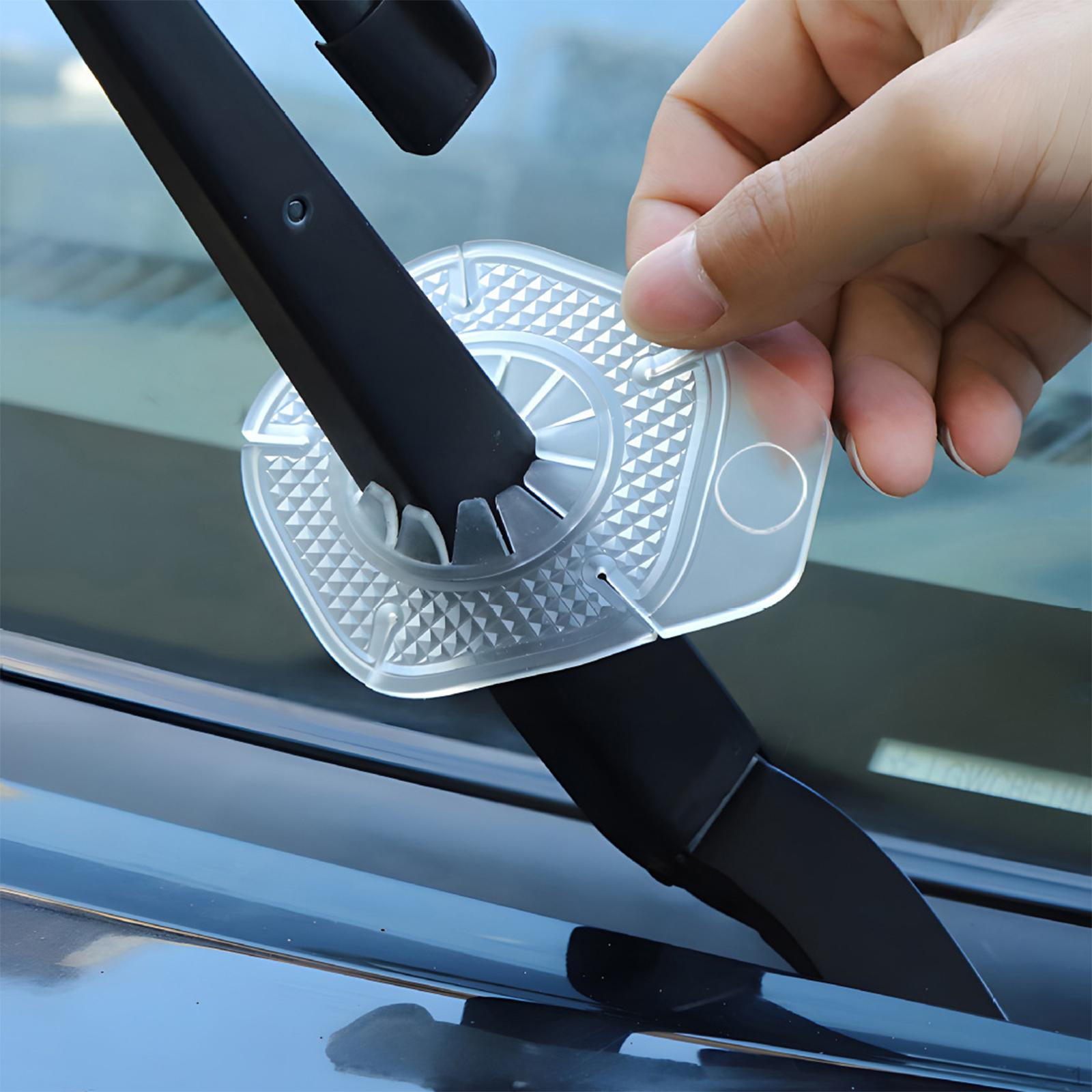 

Wiper Hole Dustproof Sturdy Silicone Windshield Arm Protector Cover for Most Cars Suvs чистий