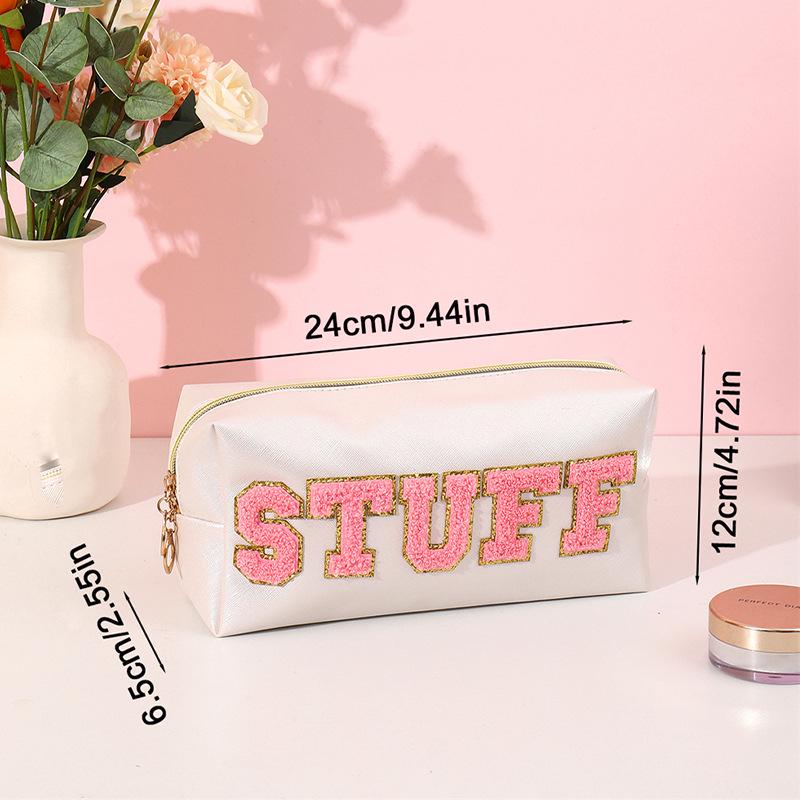 

Восьмиугольная косметичка и дорожная сумка из искусственной кожи с вышивкой