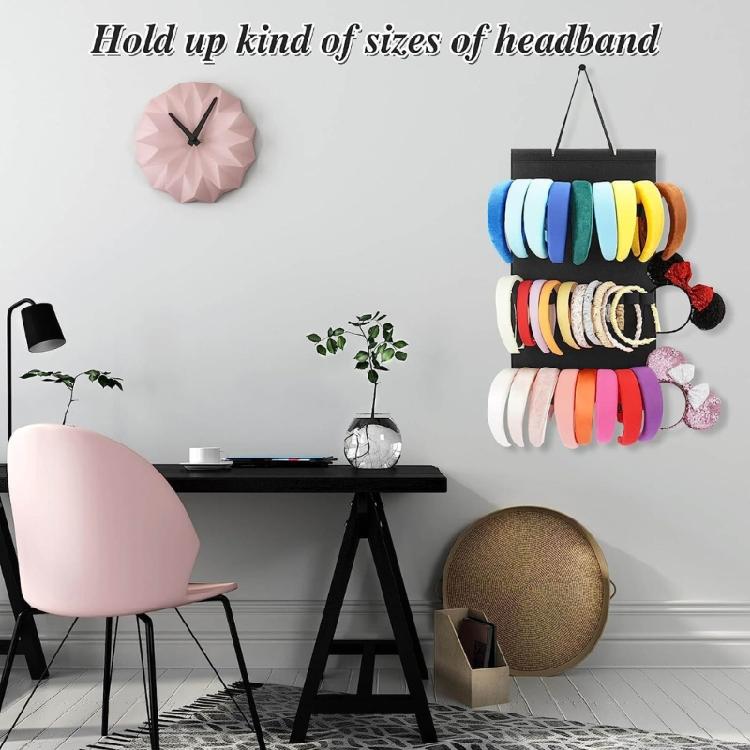 Multi Functional Felt Headbands Organizer Hairclips Display Stand for Women Girl