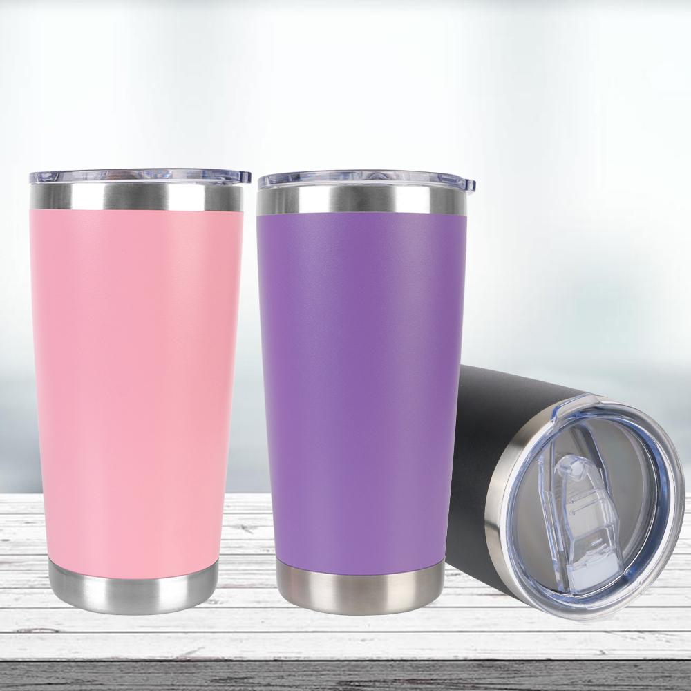Beer Cups With Lids Drinkware Vacuum Water Bottle Stainless Steel Thermal Mug Insulated Leakproof 20oz
