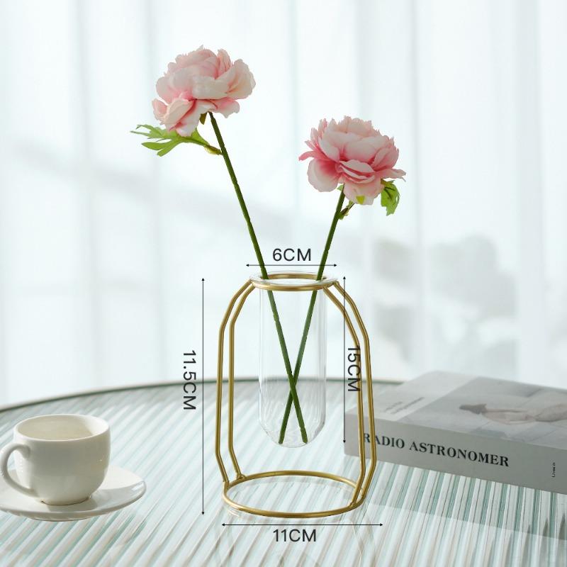 Home Decorations: Living Room Desktop Flower Arranger Table Dried Flowers Artificial Flower Vase