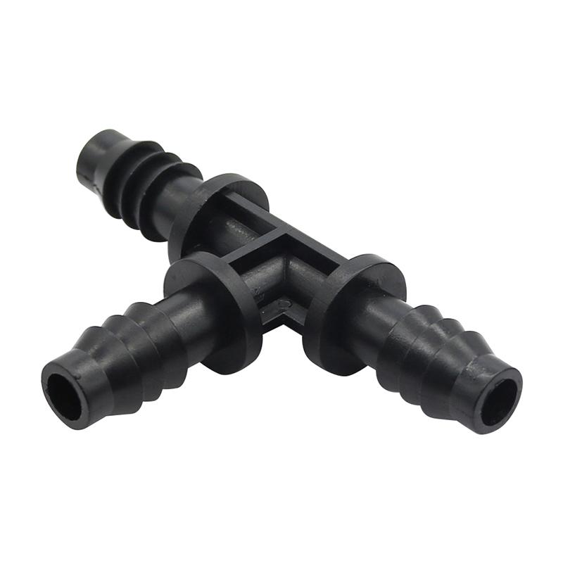 Connecteur Barb en T de 3/8 pouce pour Irrigation de Jardin Tuyau de 8 mm/11 mm Séparateur de Tuyau d'Arrosage Automatique 10 pièces