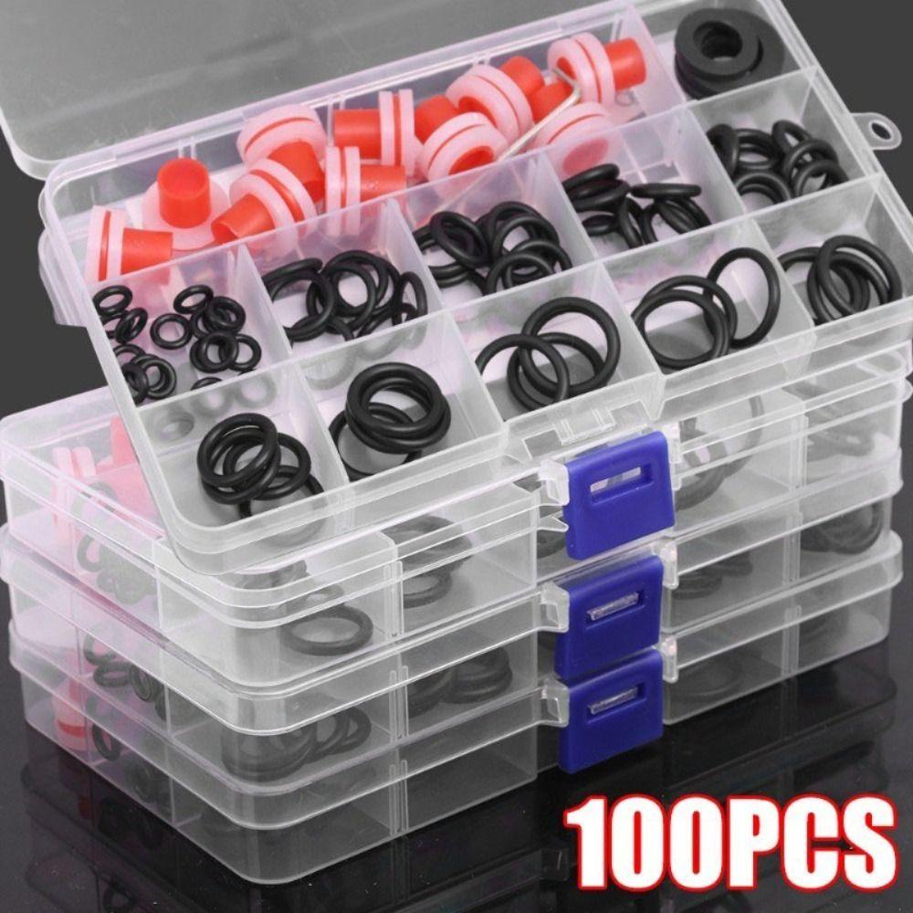 100Pcs/Box Wear-resistant Faucet Seal O-Ring Universal Tap Repair Tool  for Kitchen Bathroom
