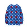 Men's Print Faux Sweater, Crewneck Sweatshirt, Loose Long-sleeved Top